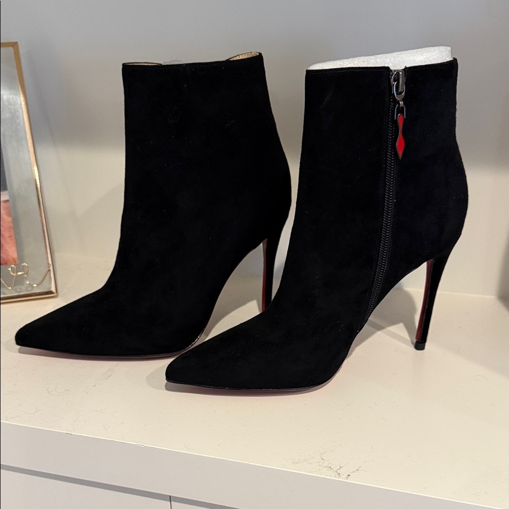 Elegant Black Stiletto Ankle Boots